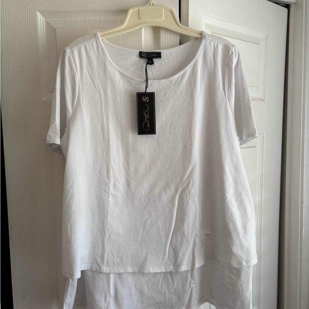 DG2 by Diane Gilman Layered Easy Top, Sz Large